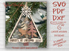 FOX Ornament SVG laser cut files - Fox Christmas Ornament for Glowforge - Baby First Ornament - Stocking tag - Digital File Download - Welcome Home Custom