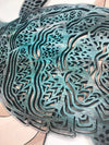 Turtle SVG Laser cut files for Glowforge projects with Hawksbill design and ocean waves by Welcome Home Custom