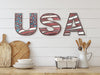 USA Flag Laser cut files for Glowforge SVG projects by Welcome Home Custom