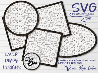 Halloween SVG Laser cut files Pattern for Glowforge and other laser cutters by Welcome home custom