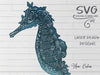 Seahorse SVG Laser cut files for Glowforge projects by Welcome Home Custom