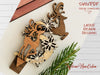 Advent Calendar SVG laser cut files - Reindeer with Swirl Antlers for Glowforge - Christmas Decor - Rustic Christmas - Minimalist Calendar