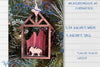 Nativity Ornament SVG laser cut files - Manger Nativity scene for Glowforge - Christmas Decor - Baby Jesus - Minimalist Ornament