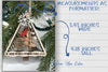 Cardinal Ornament laser cut files - Cardinal at first snow for Glowforge - DFX PDF SVG - Memorial Ornament - Digital File Download