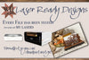 Chevron Floral Business Card Holder Laser Cut File - Digital Download SVG PDF DXF  - Mothers Day Gift - Teacher Gift - Moody Florals
