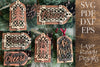 Iron Gate Wine tags and Ornaments with Reindeer, Tree and additional words - Welcome Home Custom