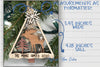 Moose Ornament laser cut files - Moose at first snow for Glowforge - DFX PDF SVG - Family Personalized Ornament - Welcome Home Custom