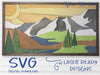 Mountain SVG Laser Cut Files for lasers such as Glowforge - The Mountains are calling - Host Online Paint Parties by Welcome home custom - Welcome Home Custom