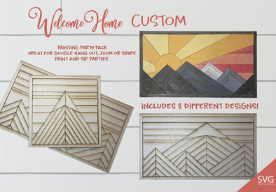 Mountain SVG Laser Cut Files Mountains are calling for lasers such as Glowforge by Welcome home custom - Welcome Home Custom