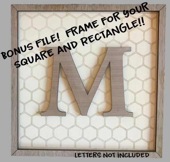 Patterns for Glowforge SVG Herringbone Subway Tile Hexagon and Diamond Pattern Welcome home custom - Welcome Home Custom