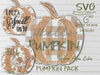 Pumpkin SVG Laser Cut Files for Glowforge projects - buffalo plaid, halloween, fall harvest patterns - Digital Download - SVG / PDF - Welcome Home Custom