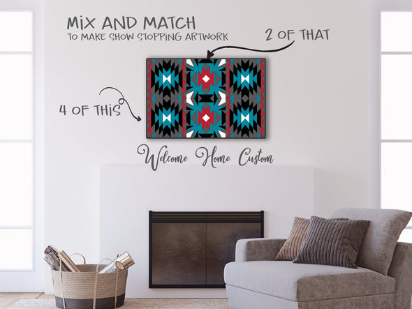 Quilt Laser Cut File Bundle southwest inspired quilt svg for Lasers such as Glowforge - Welcome Home Custom