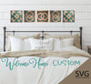 Quilt SVG Double Rings Glowforge cut file Wedding Ring modern quilt pattern with Moroccan and farmhouse inspiration by welcome home custom - Welcome Home Custom