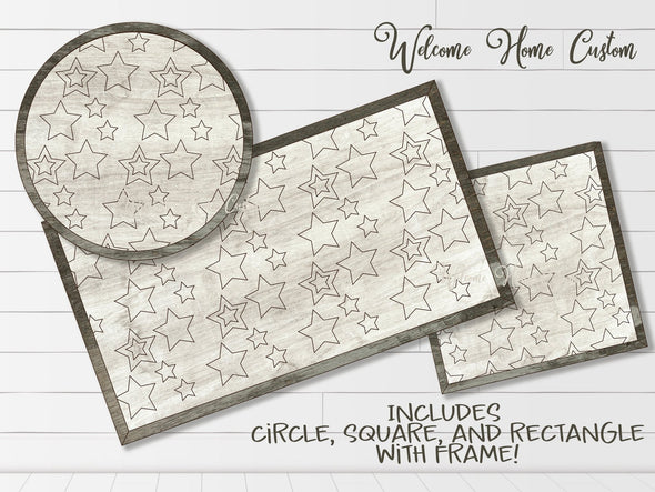 Star SVG for Glowforge laser cut files Welcome home custom - Welcome Home Custom