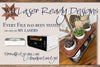 Succulent Plant Lover planter with scored leaf details for laser cutters - Welcome Home Custom