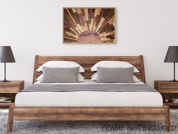 Sunrise Barn Quilt SVG Laser cut files - Glowforge projects - sun design - fits in 20 x 12 inch lasers - Cut by color - 36 inch x 24 inch - Welcome Home Custom