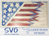 SVG American Flag Laser Cut file for Glowforge and other laser cutters - Great Farmhouse Decor - Welcome Home Custom