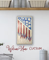 SVG American Flag Laser Cut file for Glowforge and other laser cutters - Great Farmhouse Decor - Welcome Home Custom