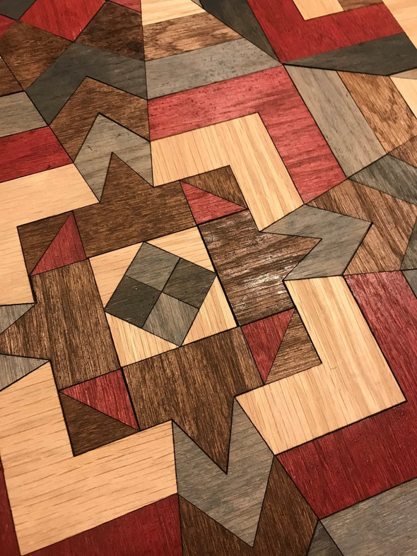 SVG quilt CUT by COLOR instant download Lotus pattern formatted 24 X 24 inches Wood Sign Party works with lasers such as glowforge Cricut - Welcome Home Custom