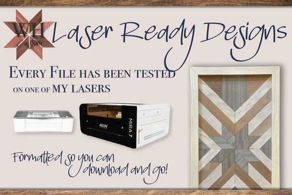 Wood Star Quilt Pattern for Laser cutters - Digital Download - Welcome Home Custom